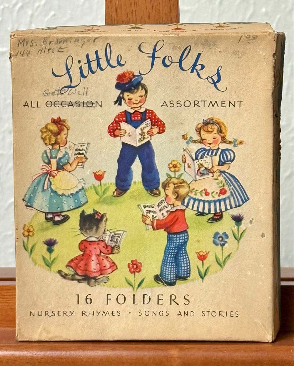 Vintage American Greetings Little Folks Get Well Card Set, Nursery Rhyme Cards